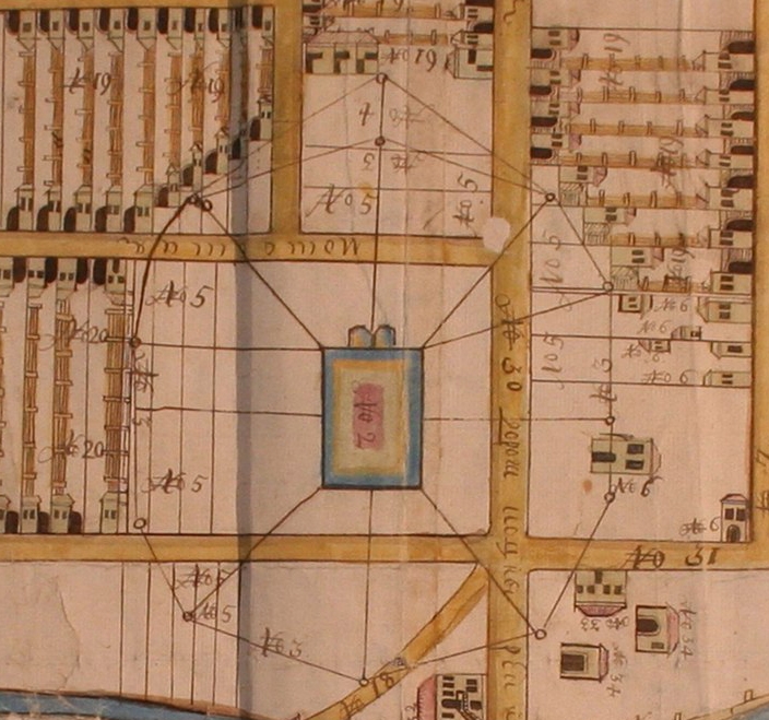 Место Казанского храма и кладбища, 1749 г.