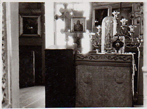 Придел Преображения Господня в Преображенской церкви. Фото 1950е гг.